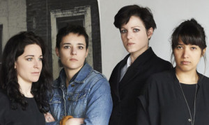 The band Savages, from left: Fay Milton, Jehnney Beth, Gemma Thompson, Ayse Hassan